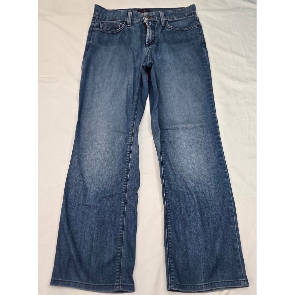 NYDJ Womens 4P Petite‎ Lift Tuck Straight Leg Jeans Made in USA W29 L29 Stretch